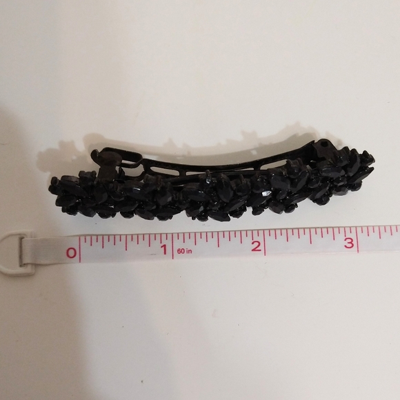 🌹Black Rhinestone Hair Clip - Picture 5 of 6